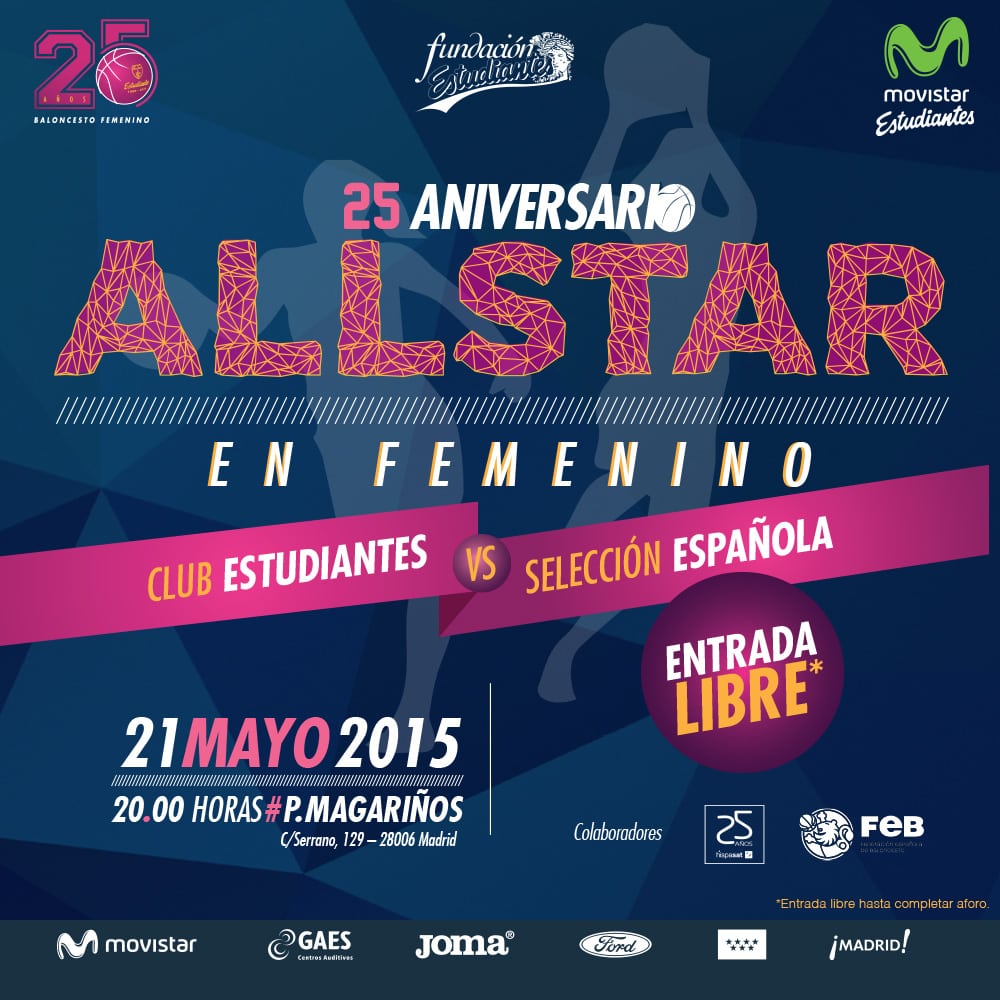 All Star en femenino #25EstuFem, el 21 de mayo en Magariños