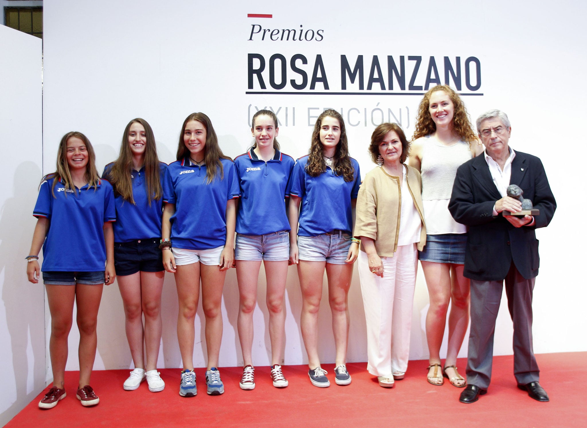La cantera femenina de Movistar Estudiantes, reconocida en los Premios Rosa Manzano de igualdad junto a las selecciones de baloncesto y fútbol y el Levante UD