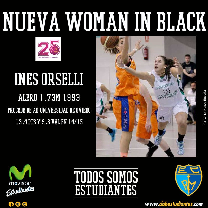 La exterior Inés Orselli, nueva “woman in black”