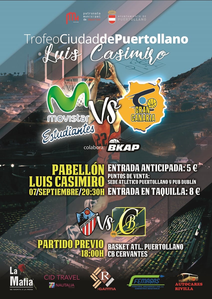 Entradas 5 y 8 euros para el Trofeo Ciudad de Puertollano «Luis Casimiro» del miércoles 20:30h contra Herbalife Gran Canaria