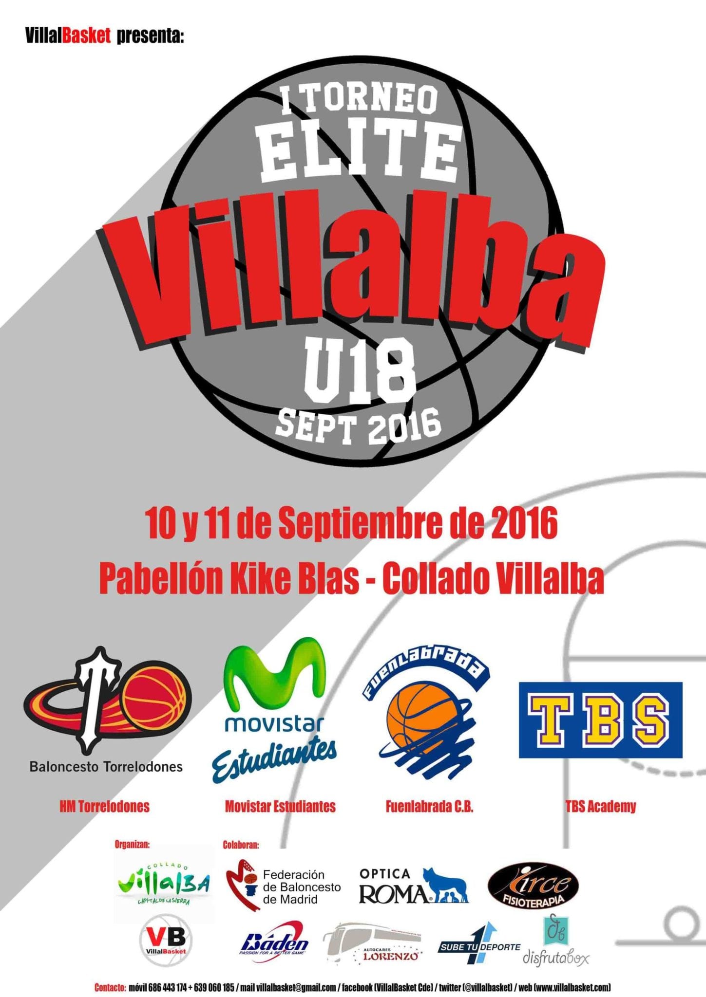 Movistar Estudiantes en el estreno del Torneo Élite Villalba U18