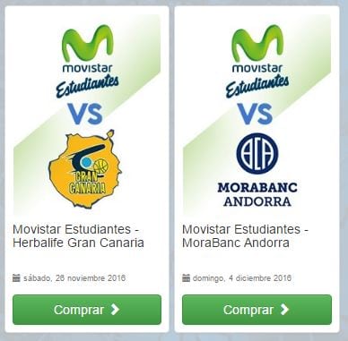 Desde 10€, entradas para los partidos contra Herbalife Gran Canaria y Morabanc Andorra