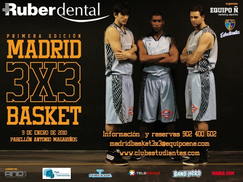 Casi mil personas participarán en el Madrid 3×3 Ruber Dental