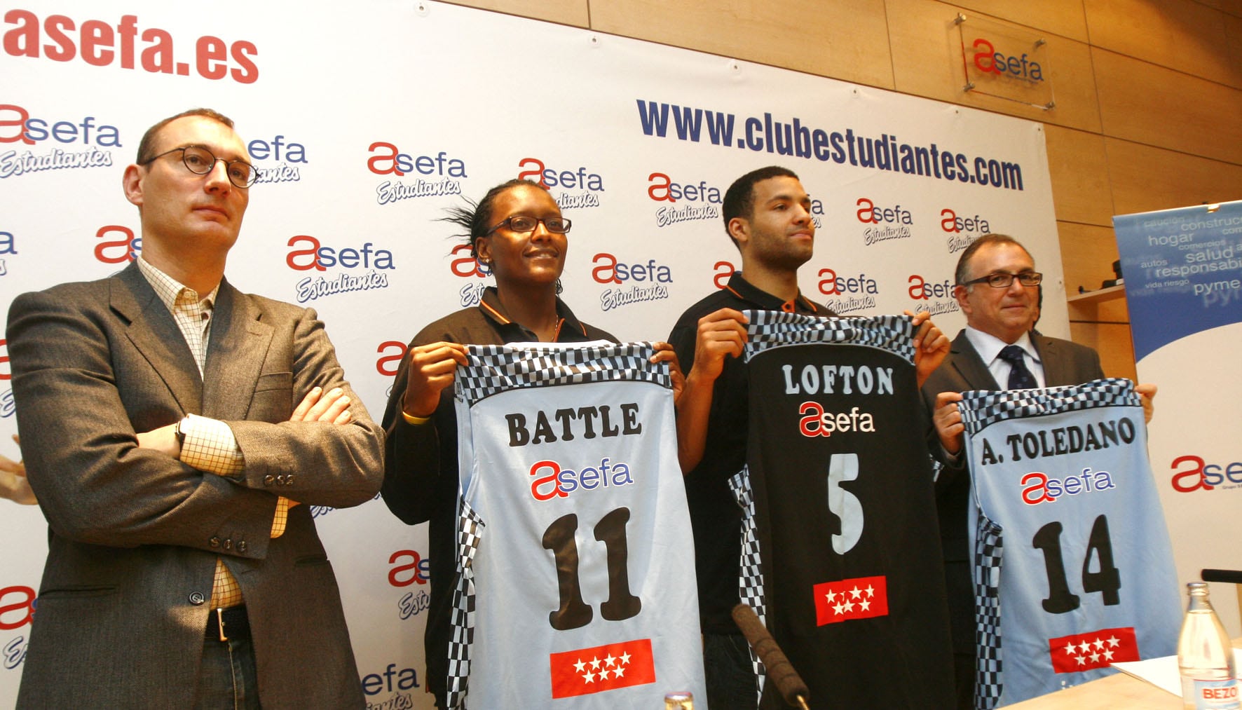 Doble presentación en la sede de Asefa: Battle para LF, Lofton para ACB