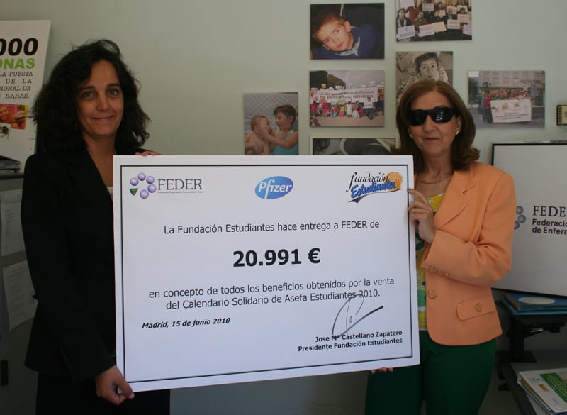 Recaudados 21.000 euros con el Calendario Solidario de la Fundación Estudiantes