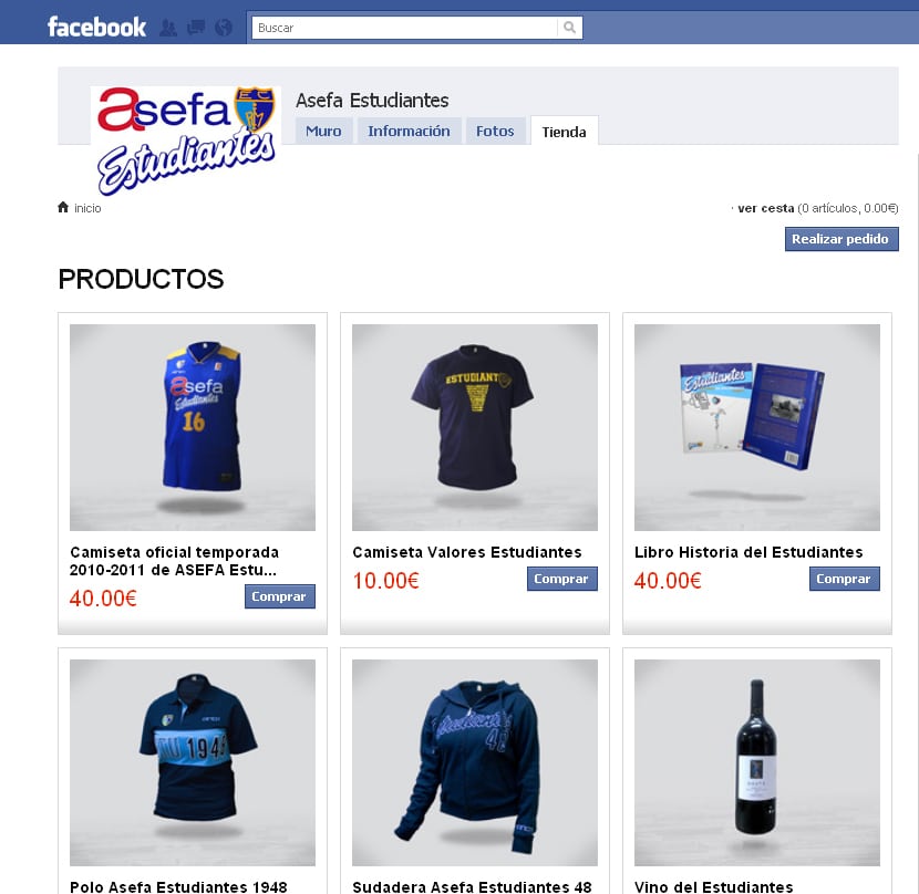 La tienda de Asefa Estudiantes ¡también en Facebook!