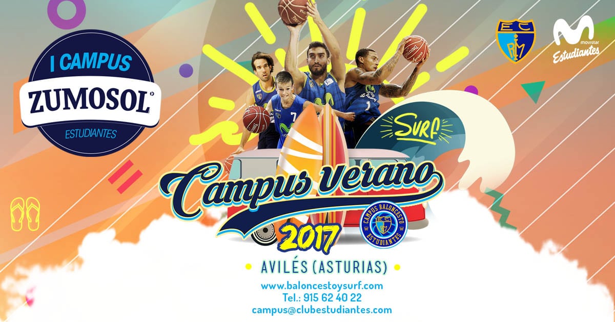 3×3 Zumosol Estudiantes de Avilés, aperitivo del Campus de Baloncesto y Surf de este verano