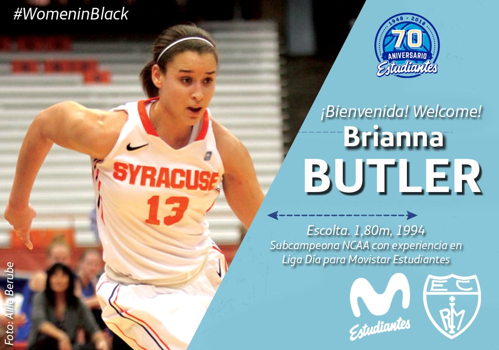Llega Brianna Butler, toda una subcampeona de NCAA
