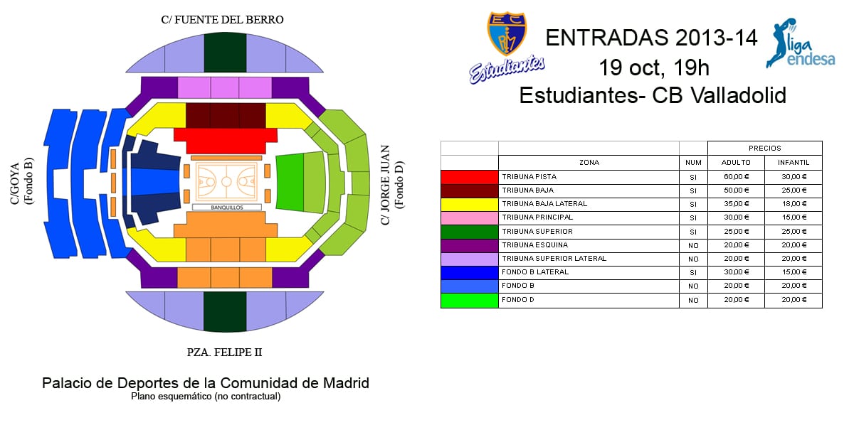 Entradas Estudiantes- CB Valladolid. Sábado 19 octubre, 19h.