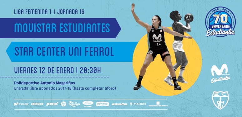 Primer partido de Liga Día en Magariños de 2018: viernes 12, 20:30h vs Star Center Uni Ferrol