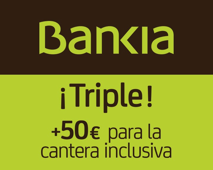 1.250 euros recaudados en el primer día de los Triples Por La Cantera con Bankia