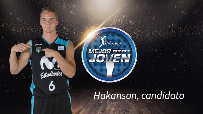 Hakanson, Candidato a Mejor Jugador Joven 2017-18 Liga Endesa