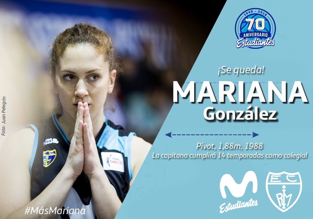 ¡Sigue Mariana González! La capitana de Movistar Estudiantes cumplirá 14 temporadas en el club
