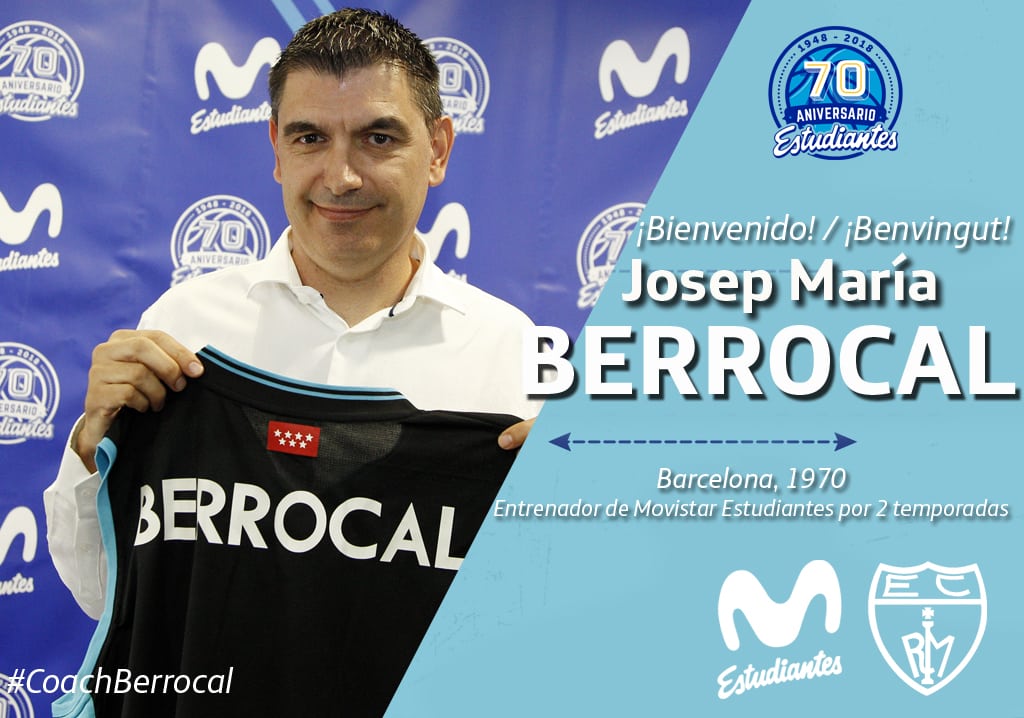 Josep María Berrocal será el entrenador de Movistar Estudiantes las dos próximas temporadas