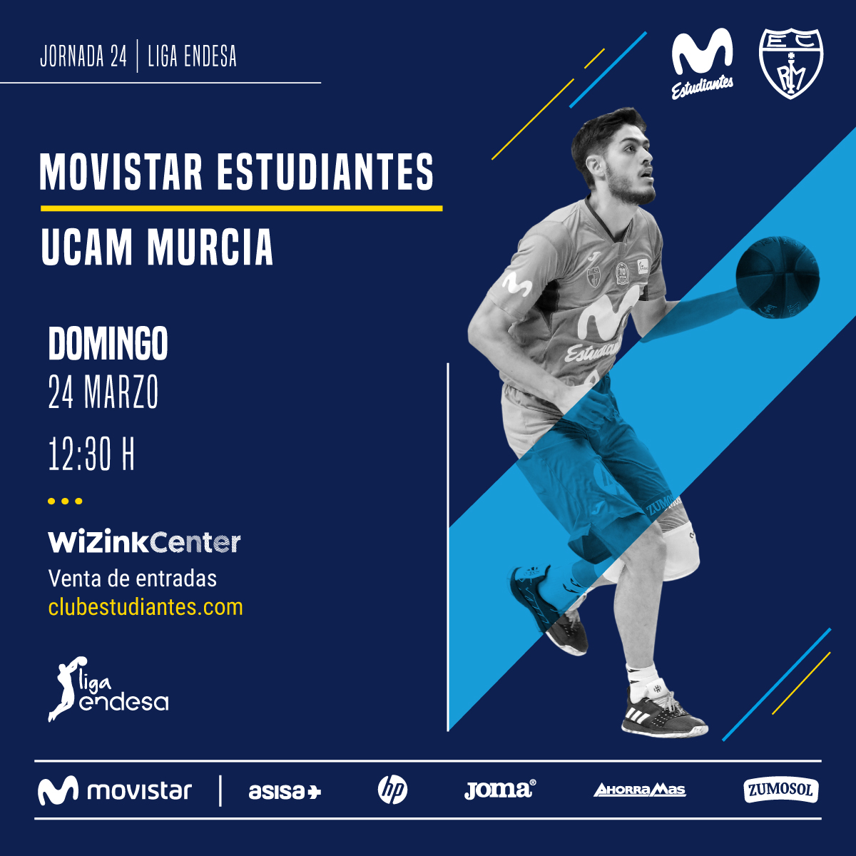 Movistar Estu – UCAM Murcia dom. 24, 12:30h