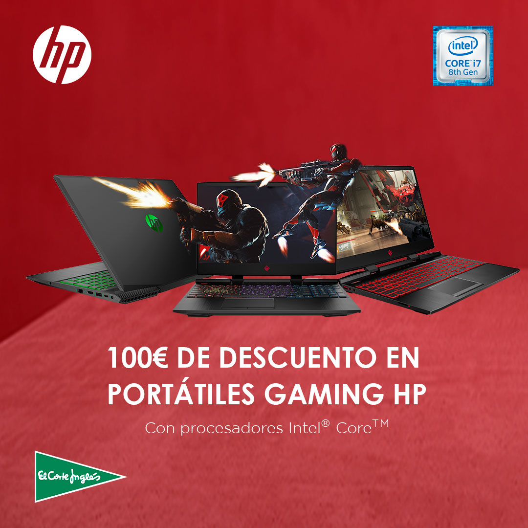 100€ de descuento en portátiles HP
