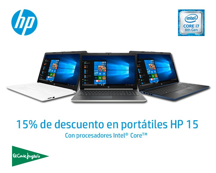 15% descuento en portátiles HP
