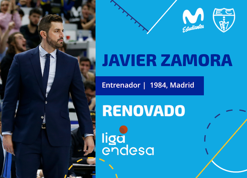 Javier Zamora, Entrenador de Movistar Estudiantes 2020-2021
