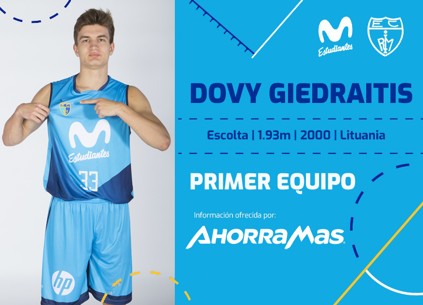 ACB: Dovydas Giedraitis, al primer equipo de Movistar Estudiantes