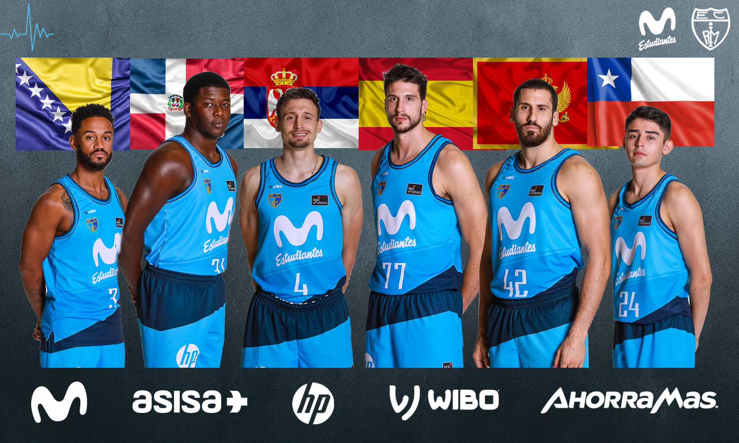 Ventanas FIBA con 6 jugadores de Movistar Estudiantes