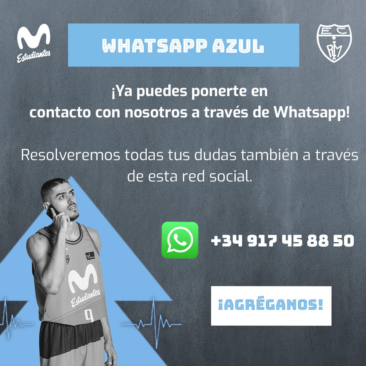¡Movistar Estudiantes ya está en WhatsApp!