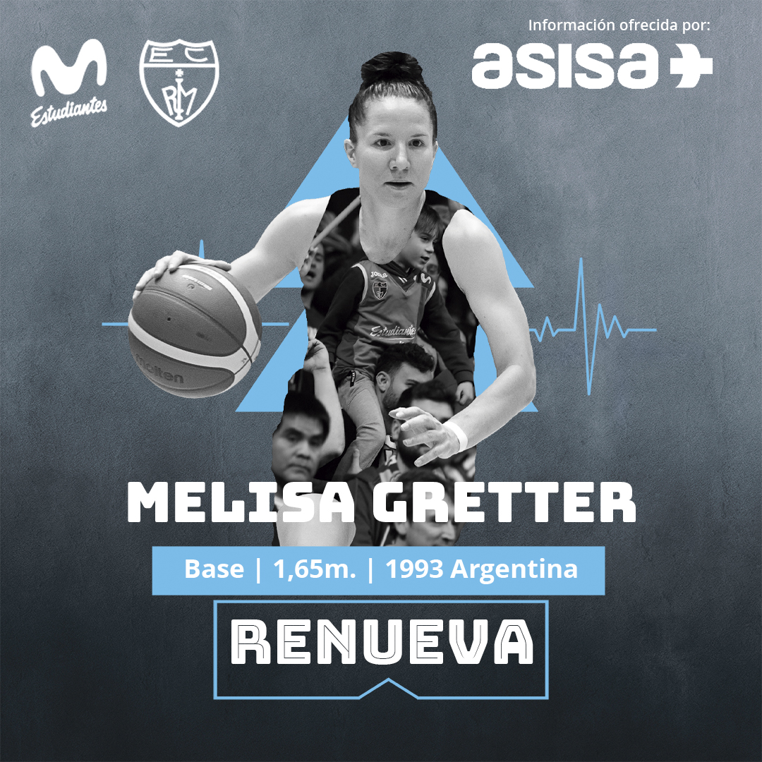 Melisa Gretter seguirá en Movistar Estudiantes