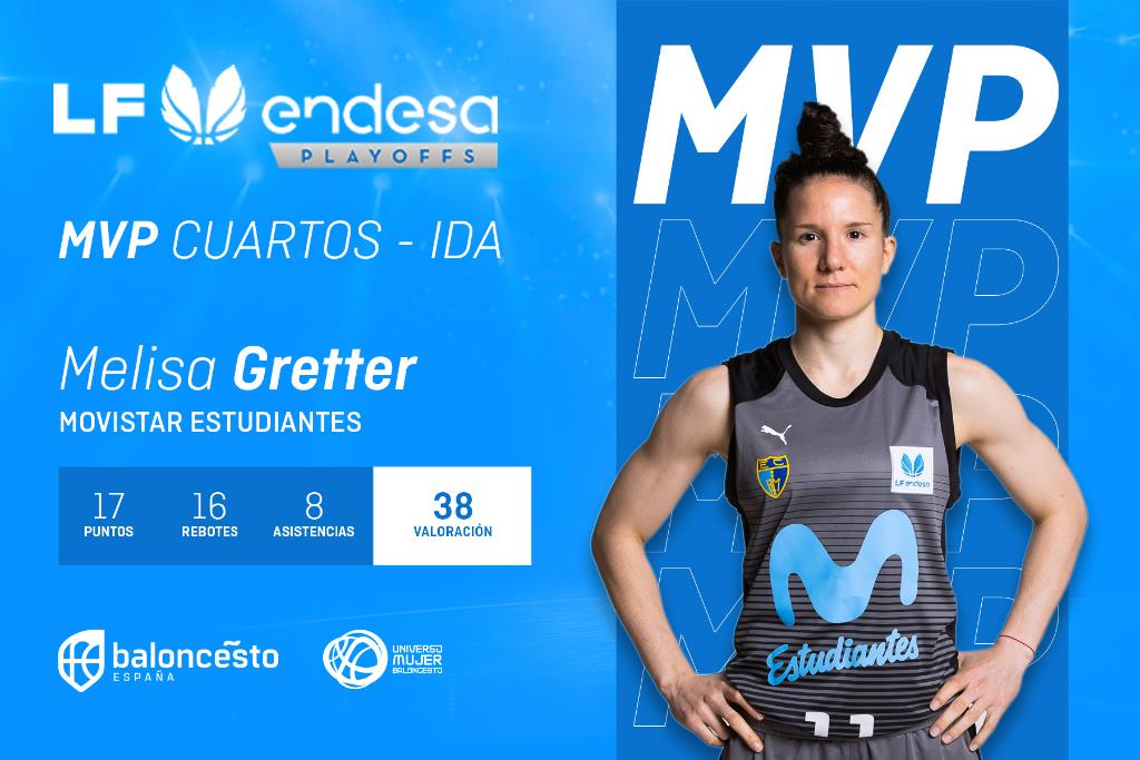 Meli Gretter, MVP de la ida de cuartos de final