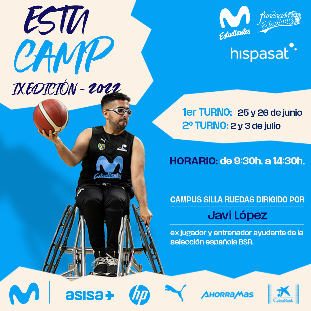 IX EstuCamp baloncesto en silla de ruedas Fundación Estudiantes- Hispasat