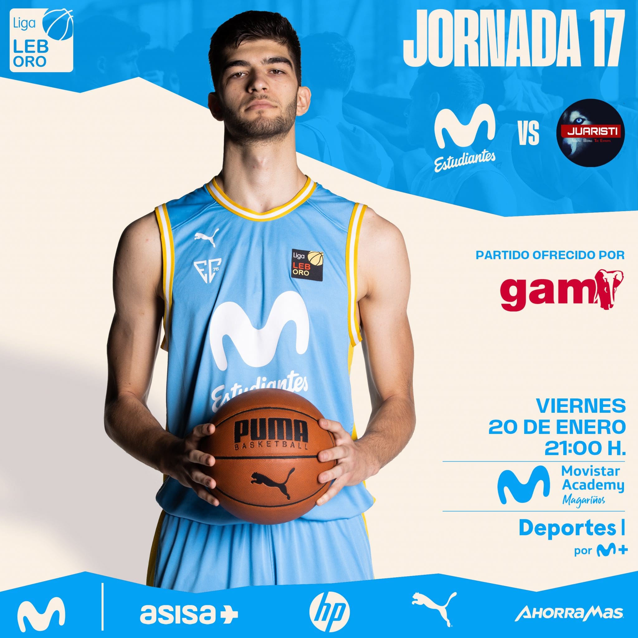 Oficial: jornada 17 contra Juaristi viernes 20 en Movistar Academy Magariños