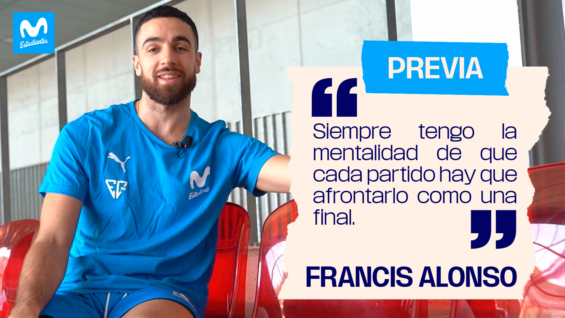 Francis Alonso «cada partido hay que afrontarlo como una final».