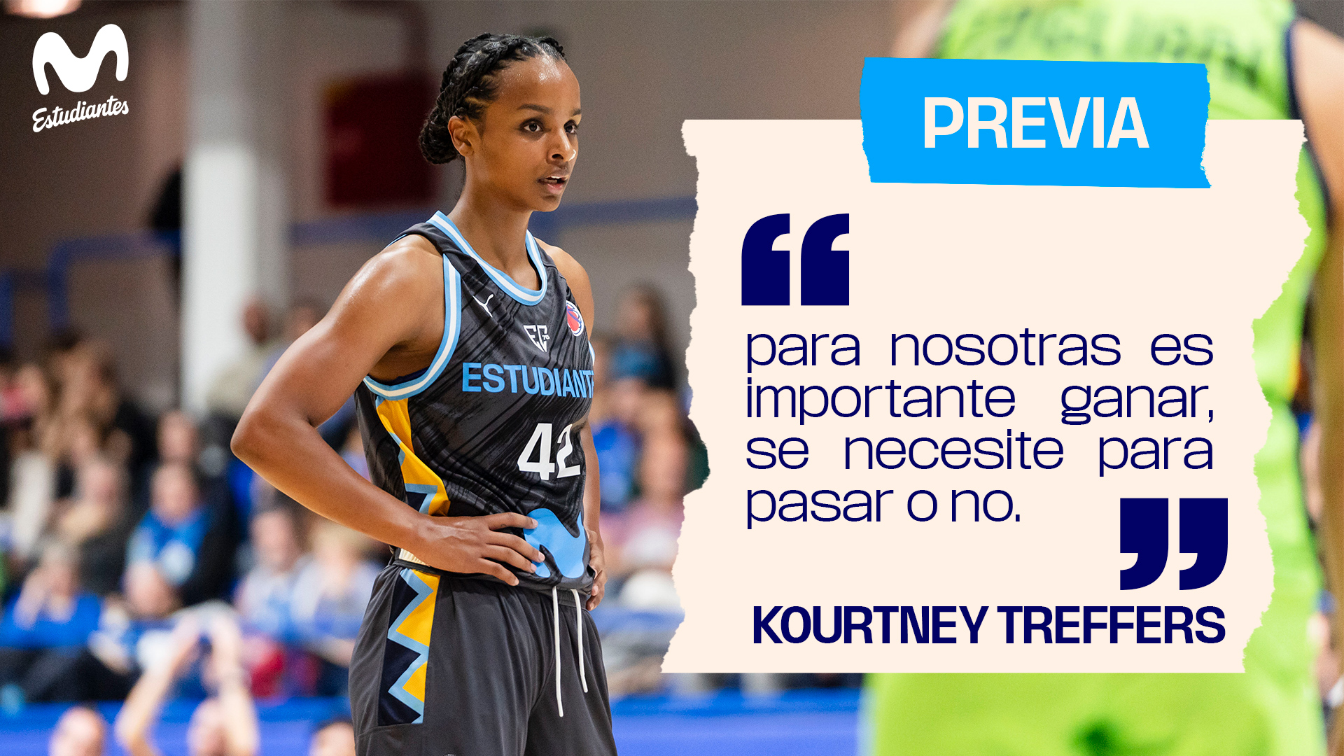 Kourtney Treffers: «para nosotras es importante ganar, se necesite para pasar o no.»
