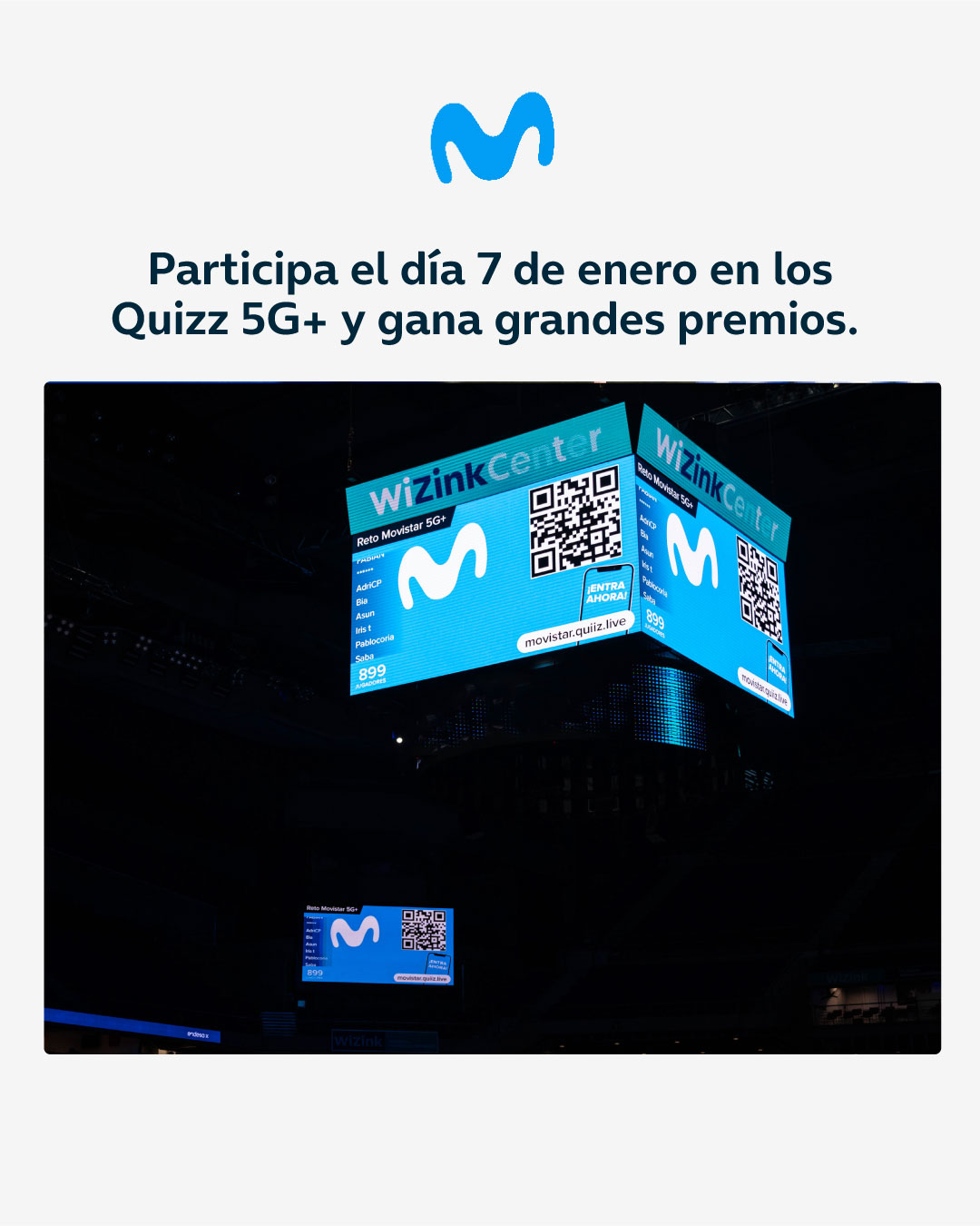 quizz Movistar 5G+ con grandes premios en los partidos del 7 de enero