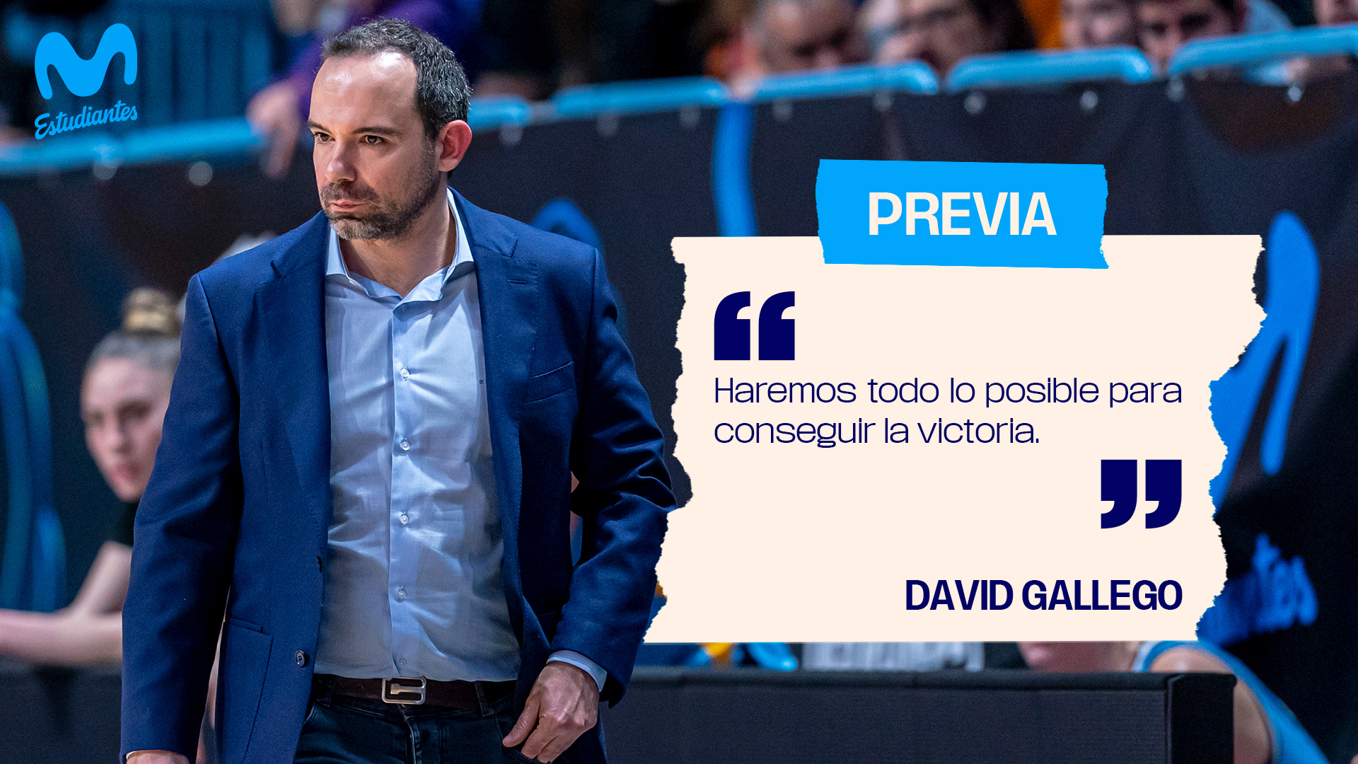 David Gallego: «Haremos todo lo posible por conseguir la victoria.»