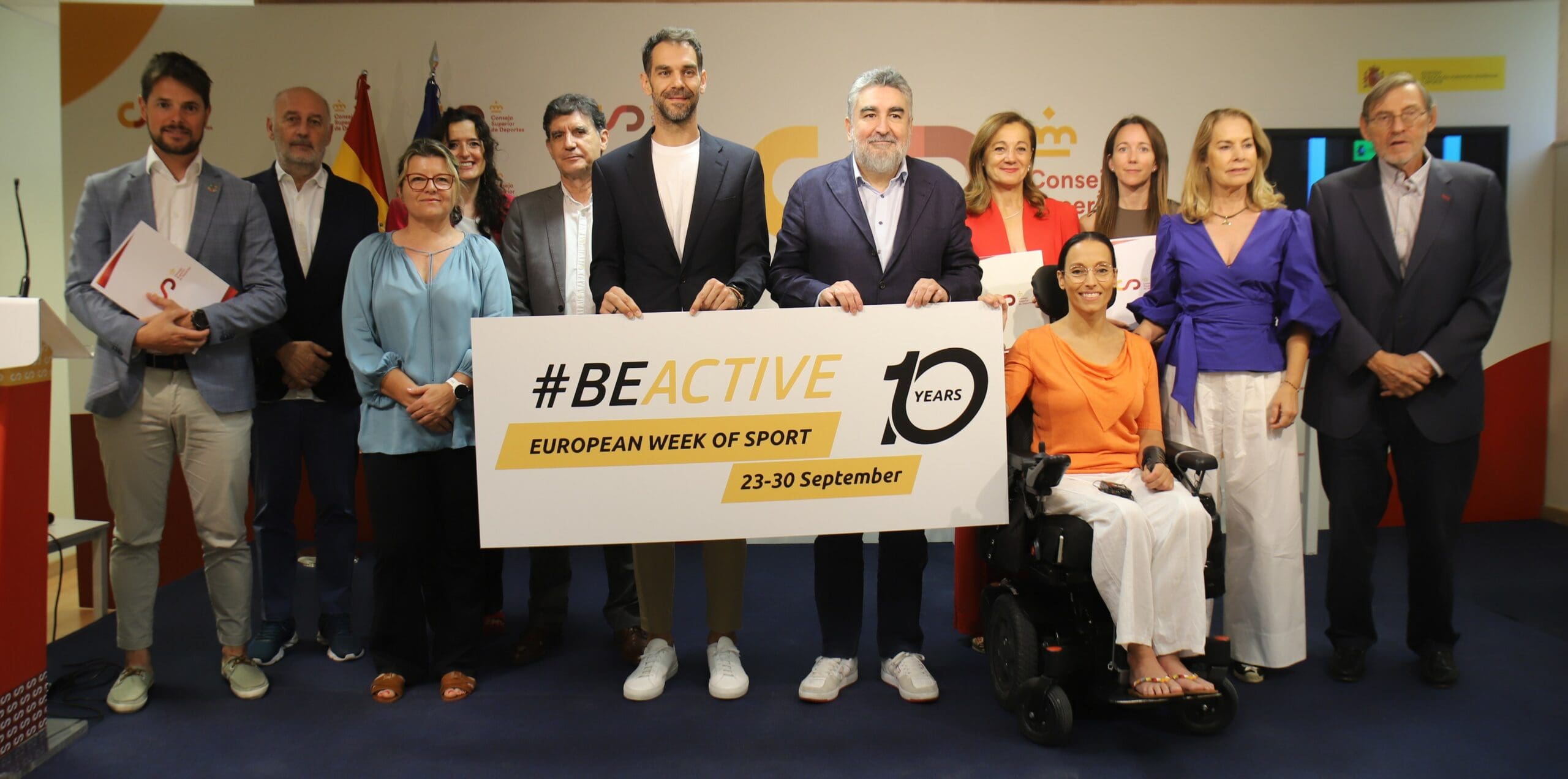 Acto de presentación de la Semana Europea del Deporte en la que contribuirá Movistar Estudiantes