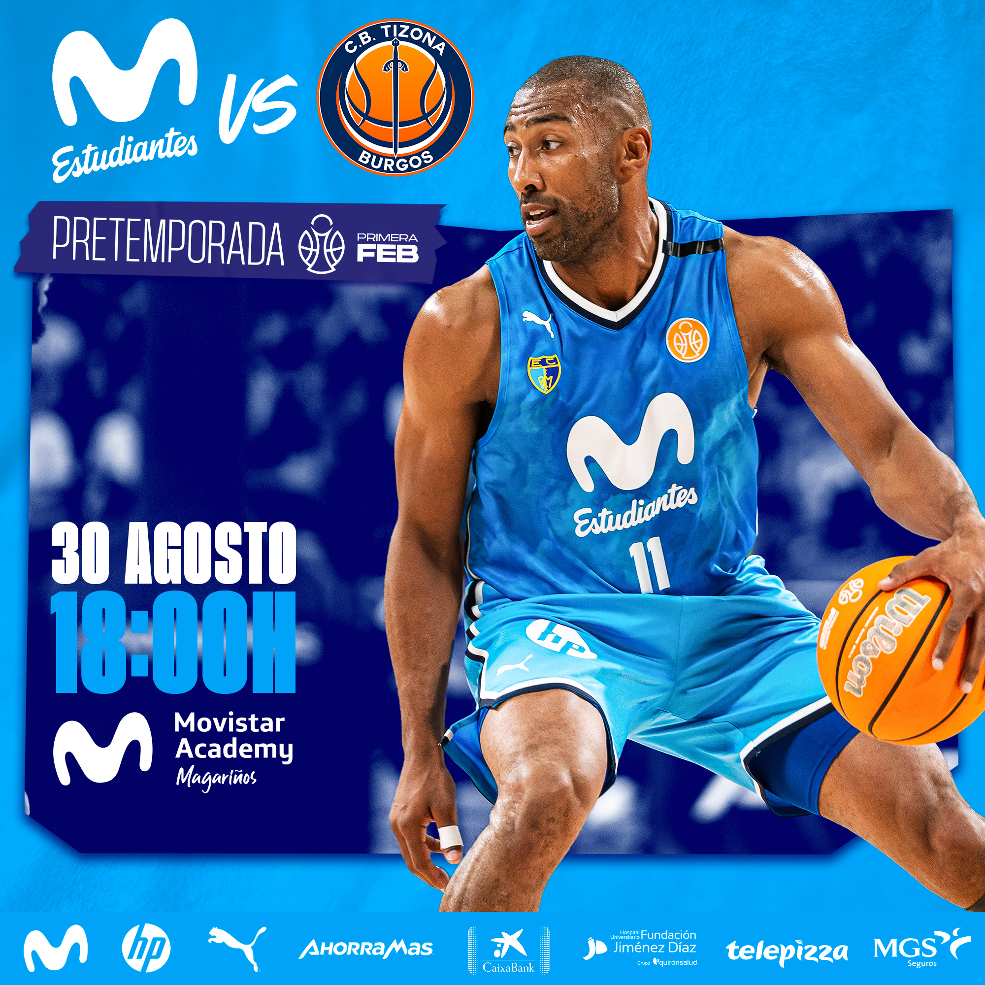 Amistoso Pretemporada Primera FEB en Movistar Academy Magariños