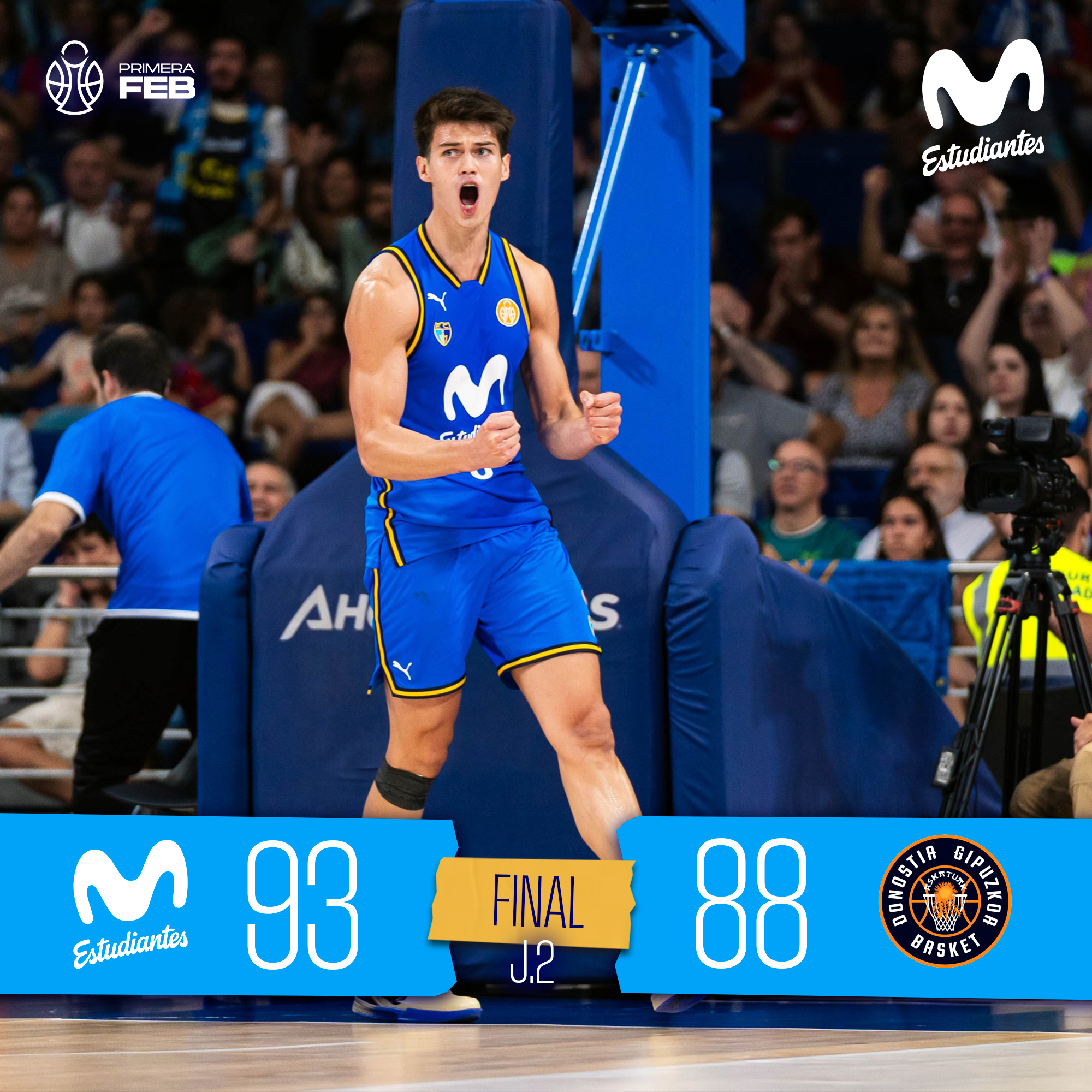 Primera FEB J2: debut en el Movistar Arena con victoria (93-88)