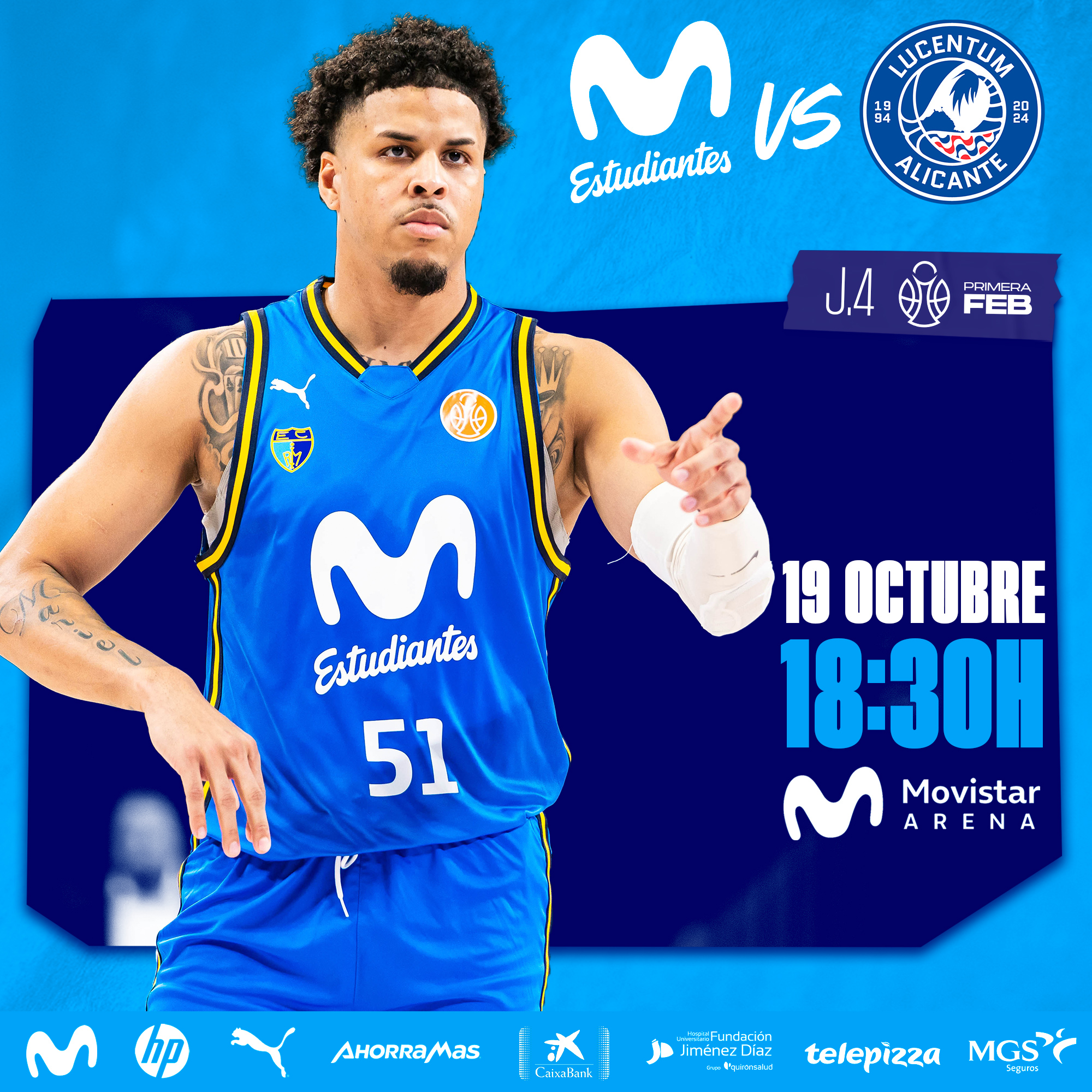 Primera FEB J4: vuelta al Movistar Arena para un encuentro de nivel (19 octubre, 18:30h)
