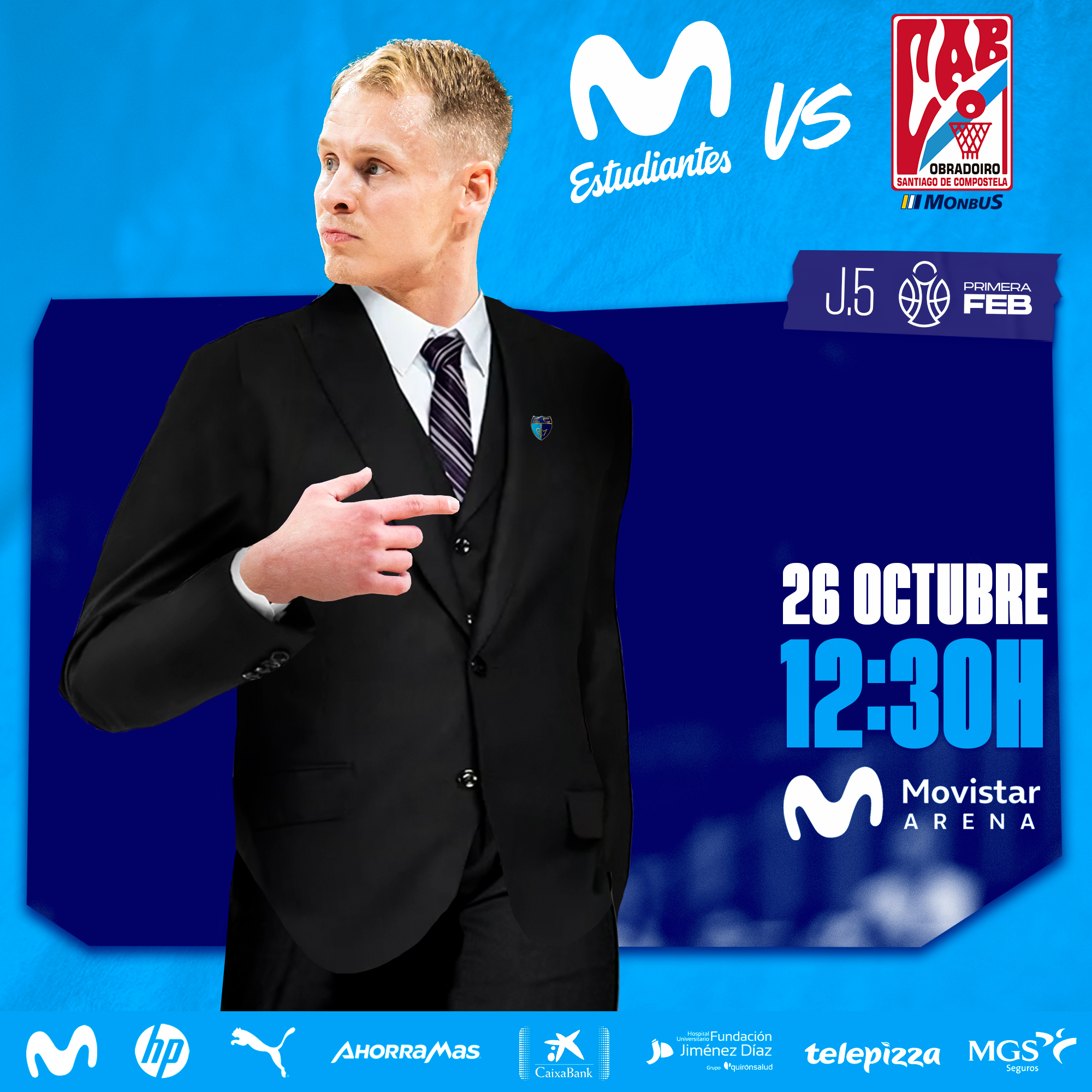 Primera FEB J5: partidazo en Movistar Arena (26 octubre, 12:30h)