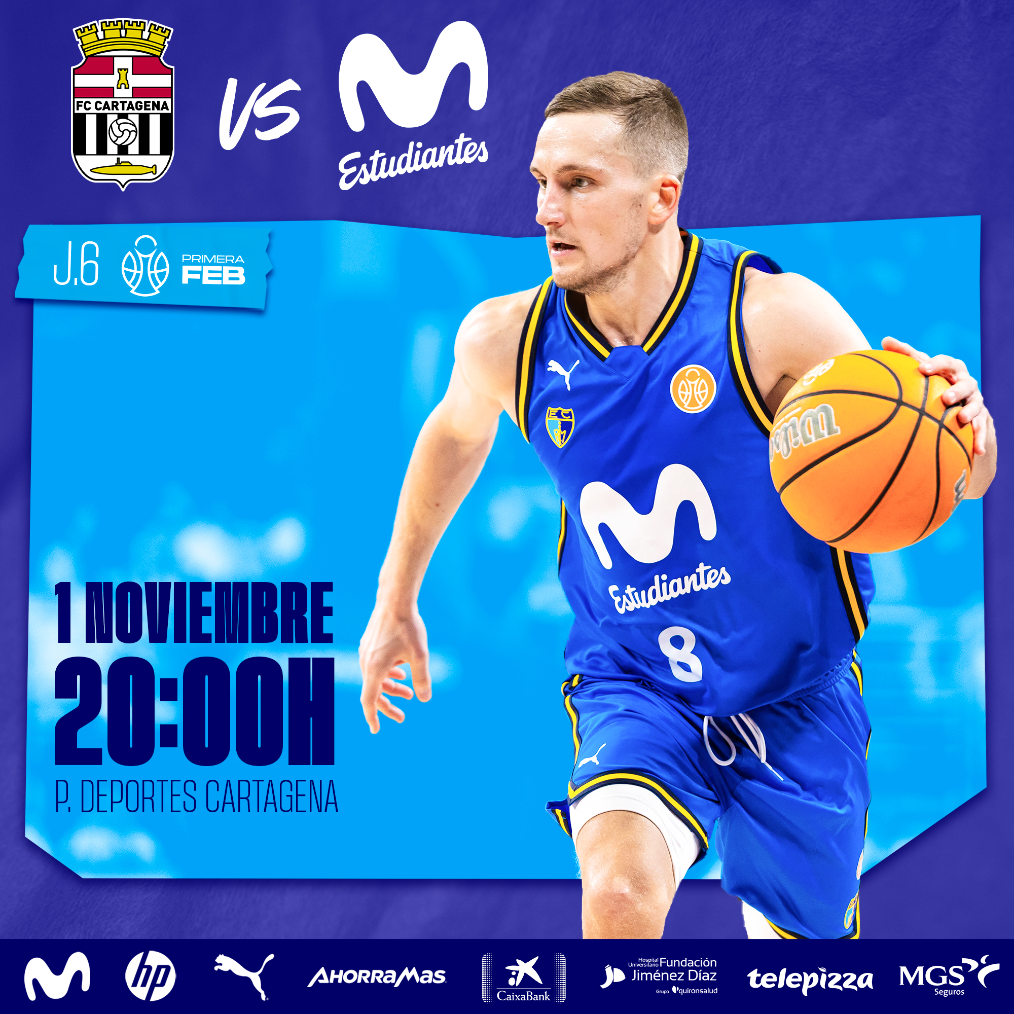 Primera FEB J6: volvemos a la carretera (1 de noviembre, 20:00h)