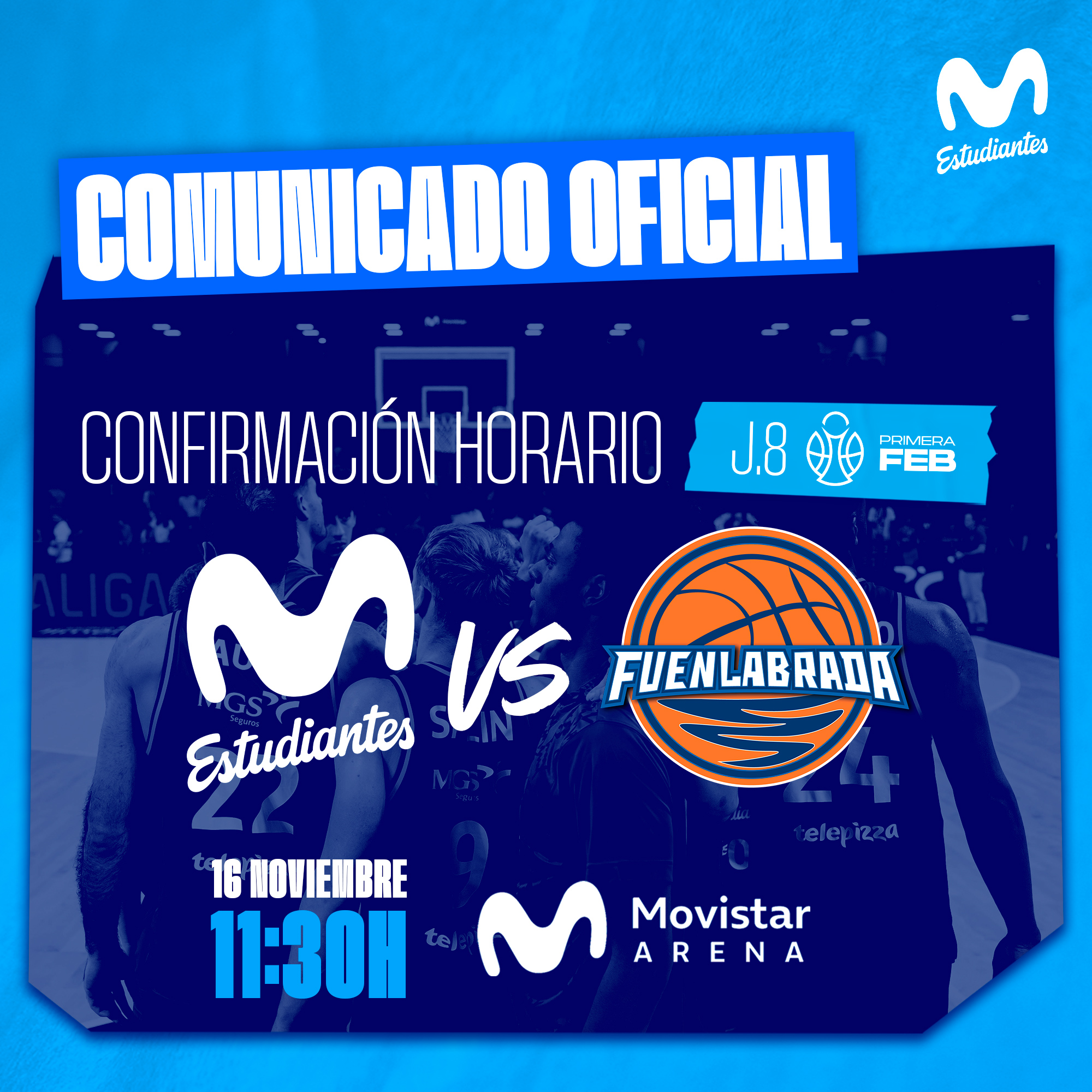 Comunicado oficial: horario partido Flexicar Fuenlabrada