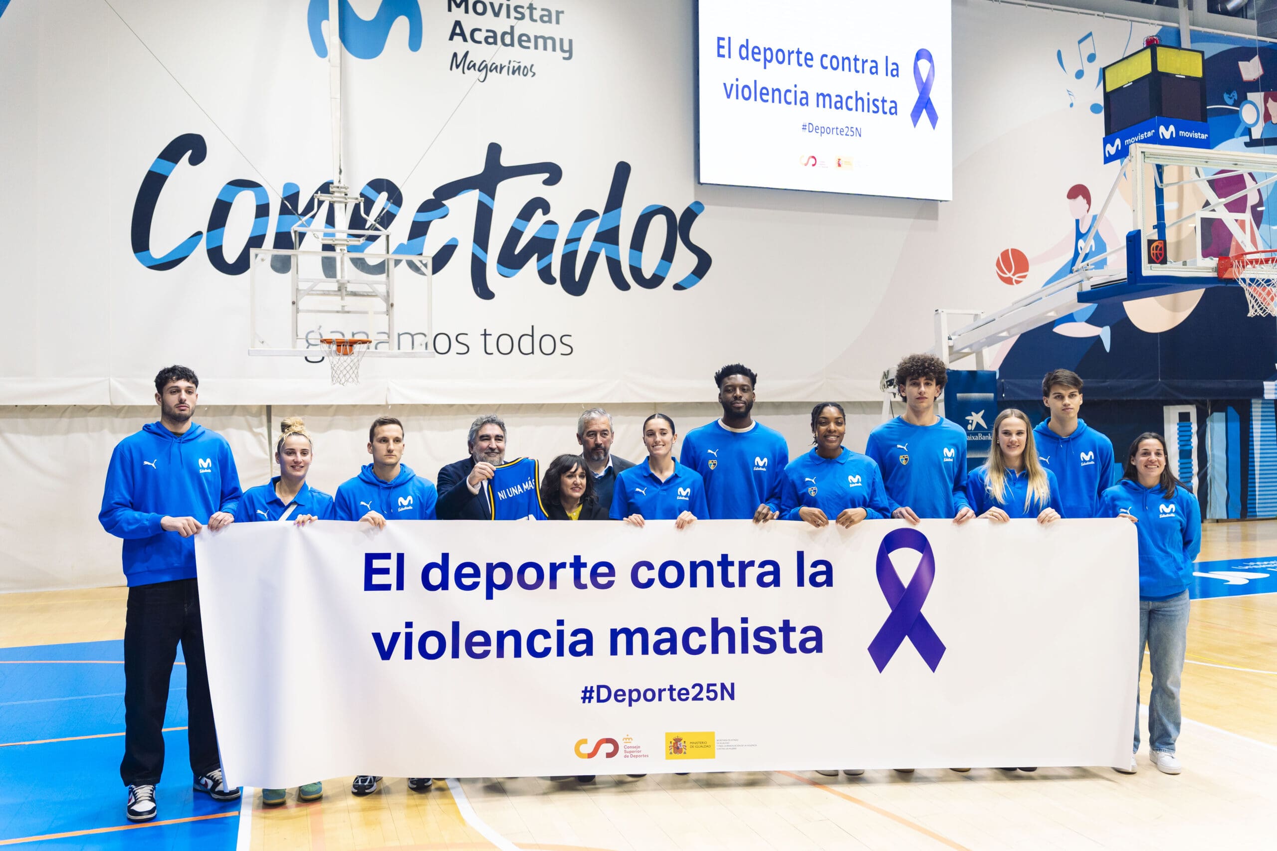 Movistar Academy Magariños sede del lanzamiento de la campaña “El deporte contra la violencia machista”