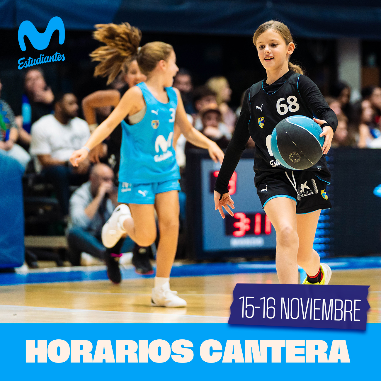 Horarios cantera 15-16 noviembre