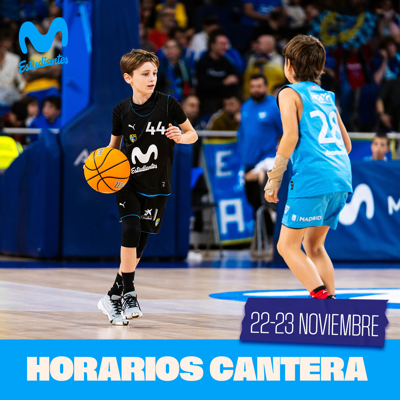 Horarios cantera 22-23 noviembre 2025