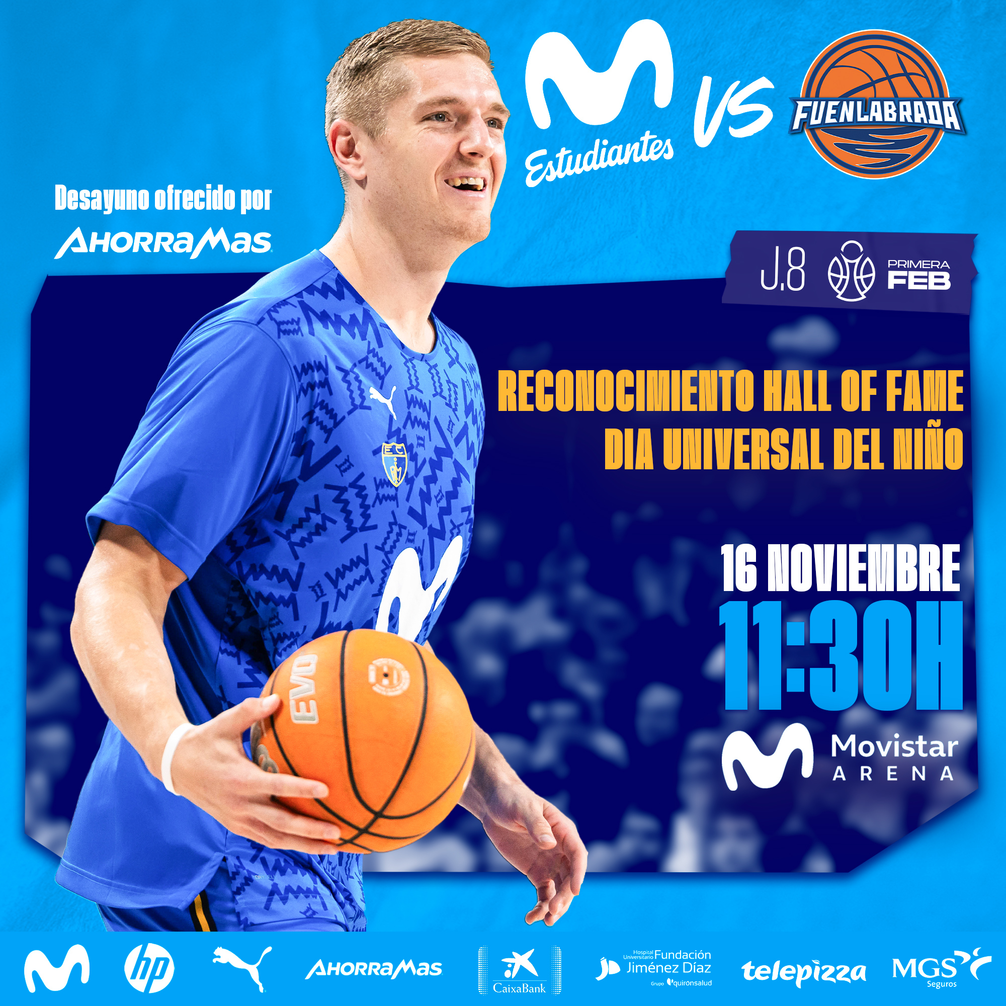 Primera FEB J8: volvemos al Movistar Arena para disputar el derbi (16 noviembre, 11:30h)