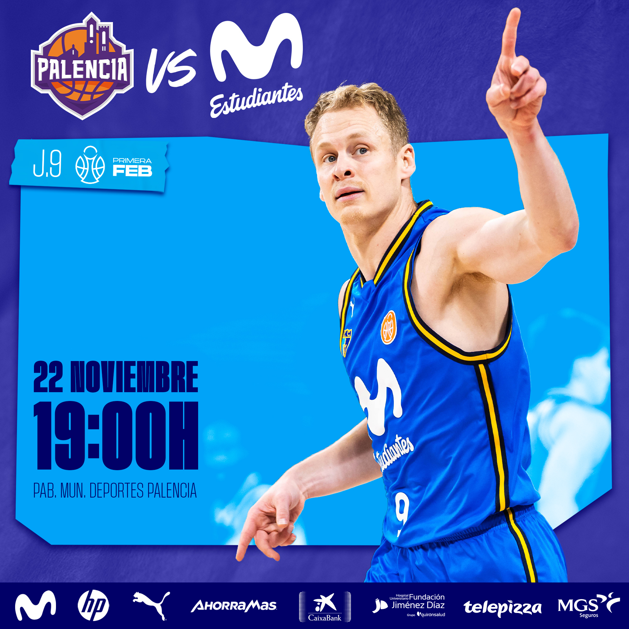 Primera FEB J9: gran prueba a domicilio (22 noviembre, 19:00h)