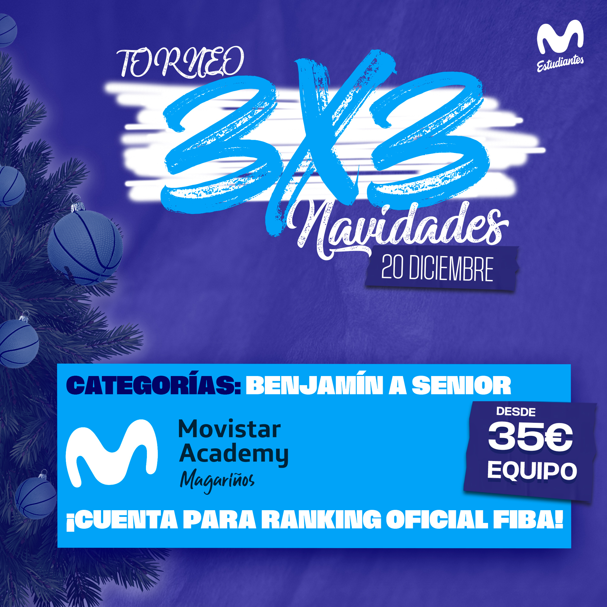 Torneo 3×3 Navidades 2025 (oficial FIBA)