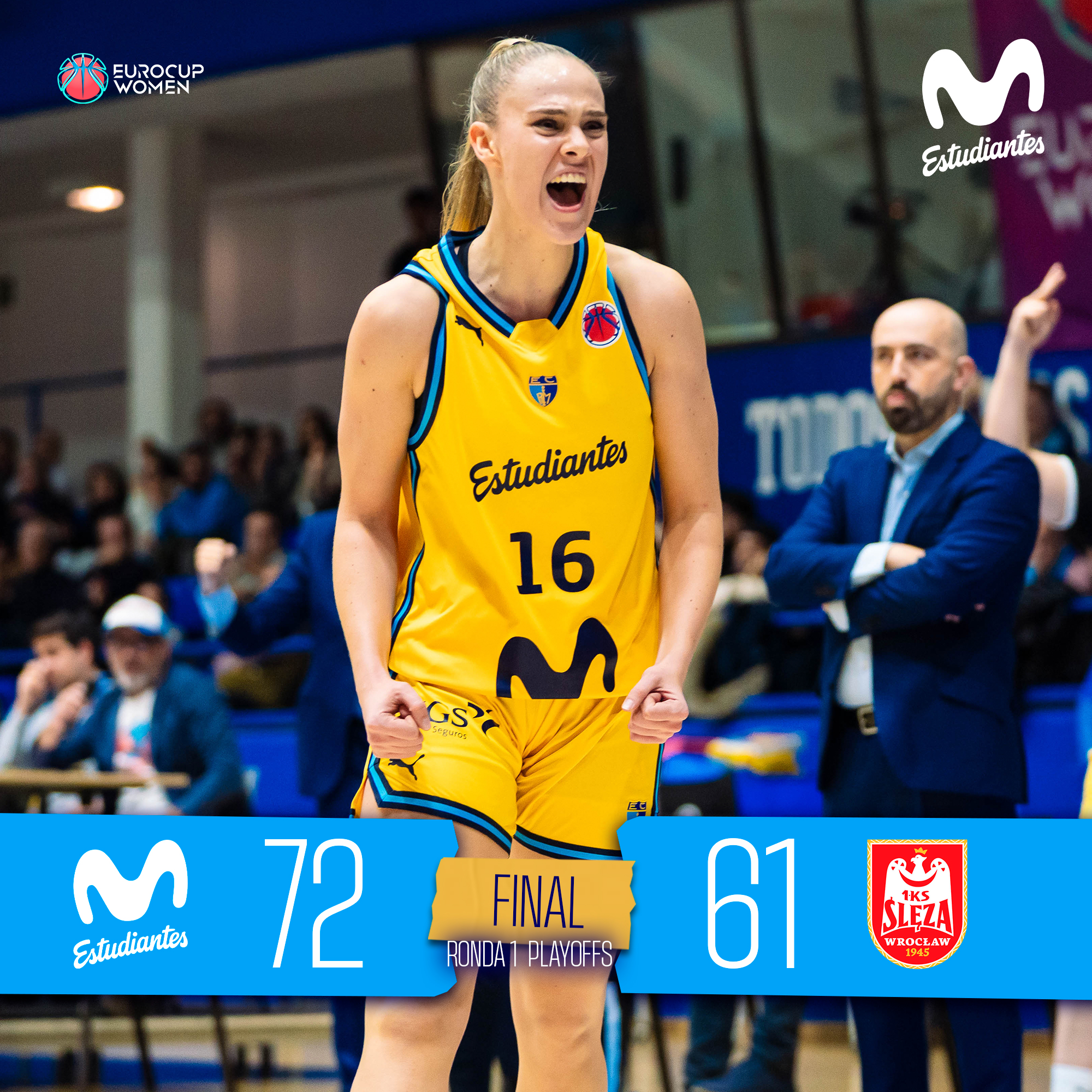 EuroCup Women vuelta ronda 1 playoffs: estamos en OCTAVOS (72-61)