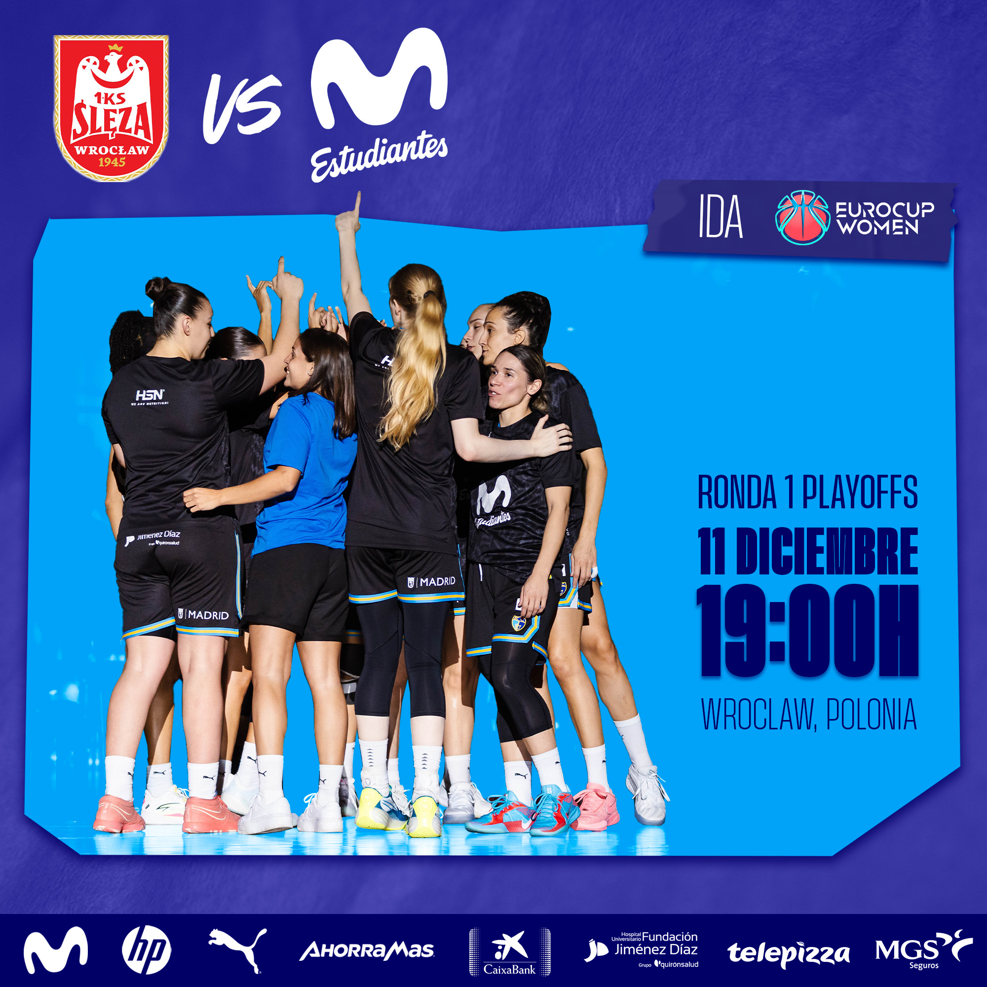 EuroCup Women ida 1ª ronda playoffs: a comenzar con buen pie la eliminatoria (11 diciembre, 19:00h)