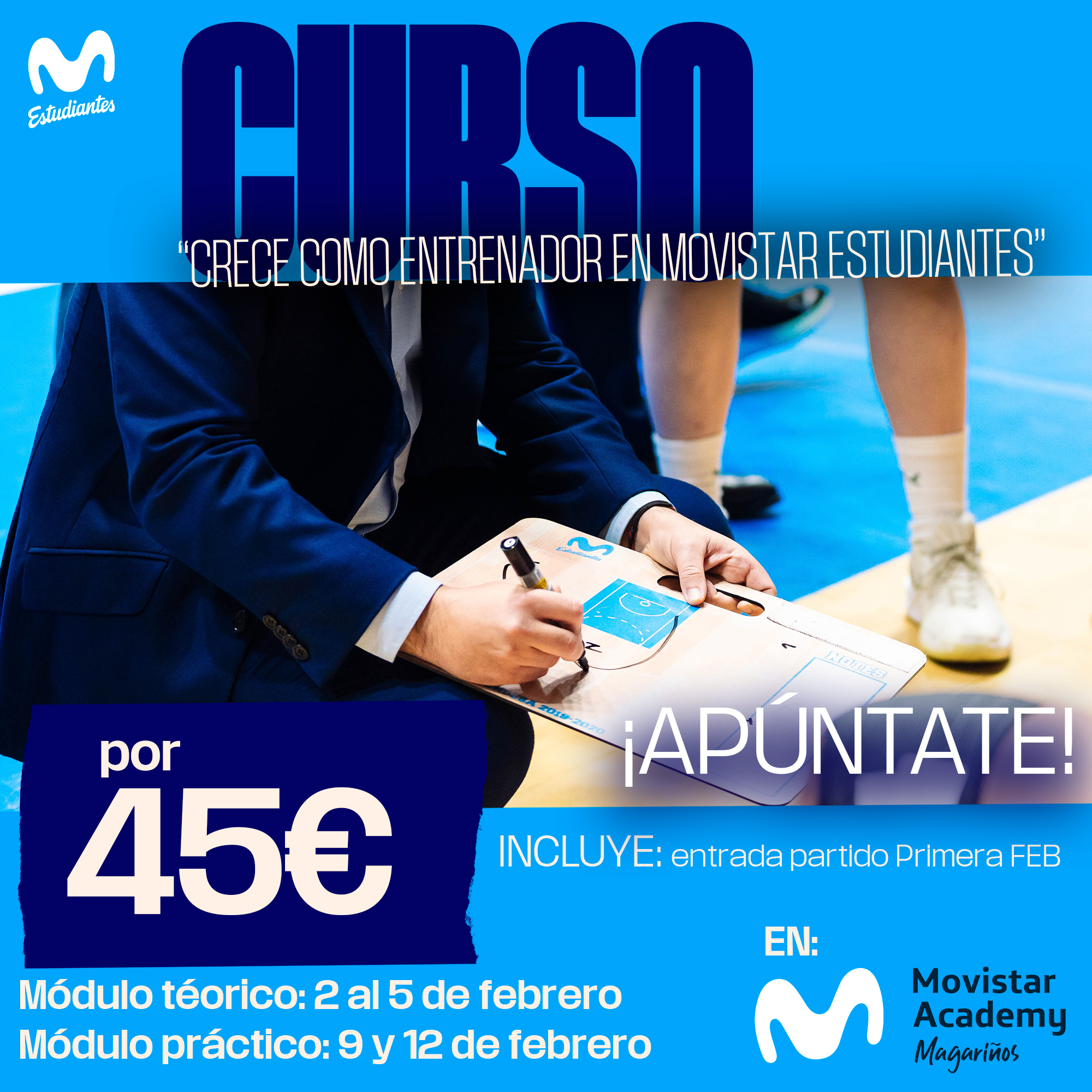 Curso: «Crece como entrenador en Movistar Estudiantes» (febrero 2026)