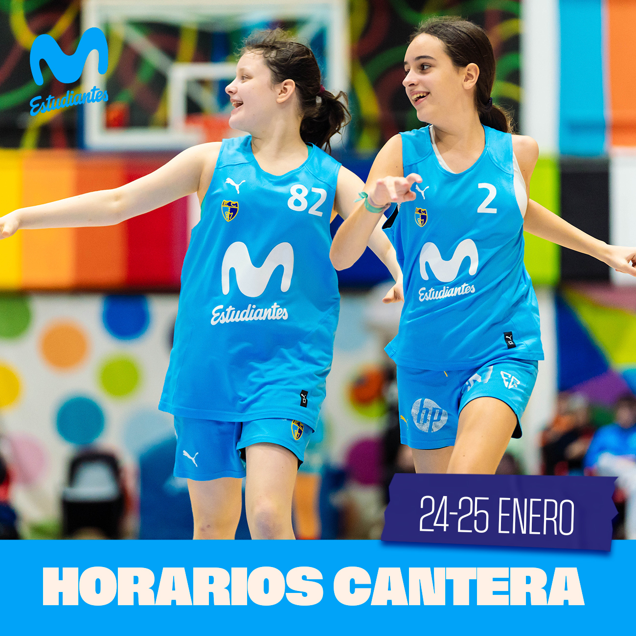 Horarios cantera 24-25 enero 2026